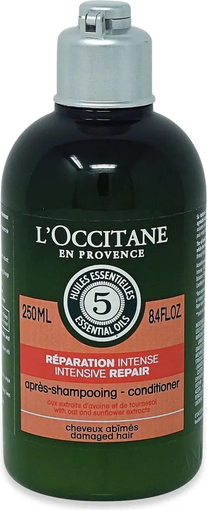 Réparer les cheveux cassants avec l'après-shampooing L'Occitane 250 ml