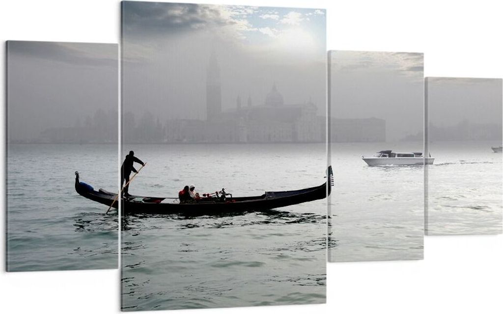 Bild auf Leinwand - Leinwandbild - Venedig italien stadt wasser - 160x90cm - Wand Bild - Wanddeko - Leinwanddruck - Bilder - Kunstdruck - Wanddekor...
