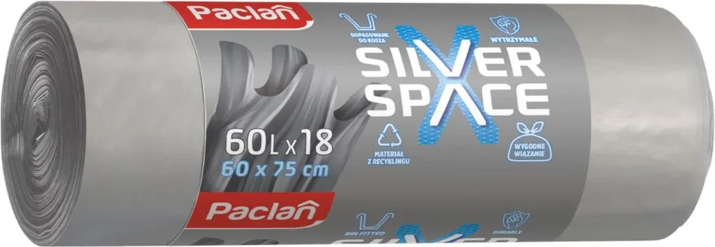 Sacs poubelle Silver Space Paclan 60L Multitop Lux ultra solides x18 - 2