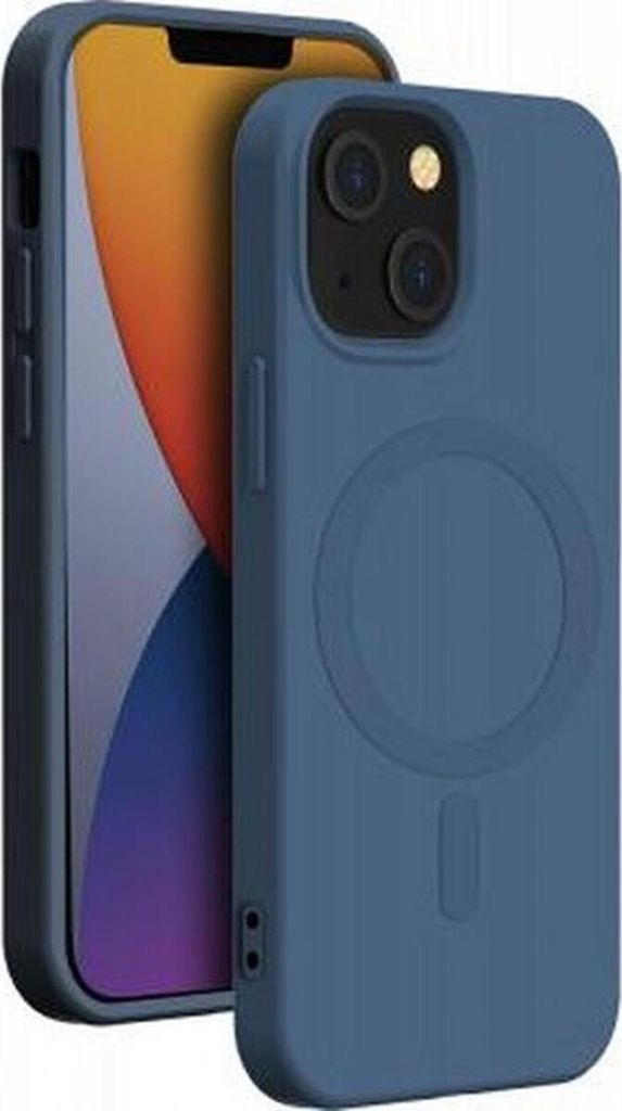 BigBen Connected, Silikonhülle für Apple iPhone 14 Plus MagSafe kompatibel, Blau