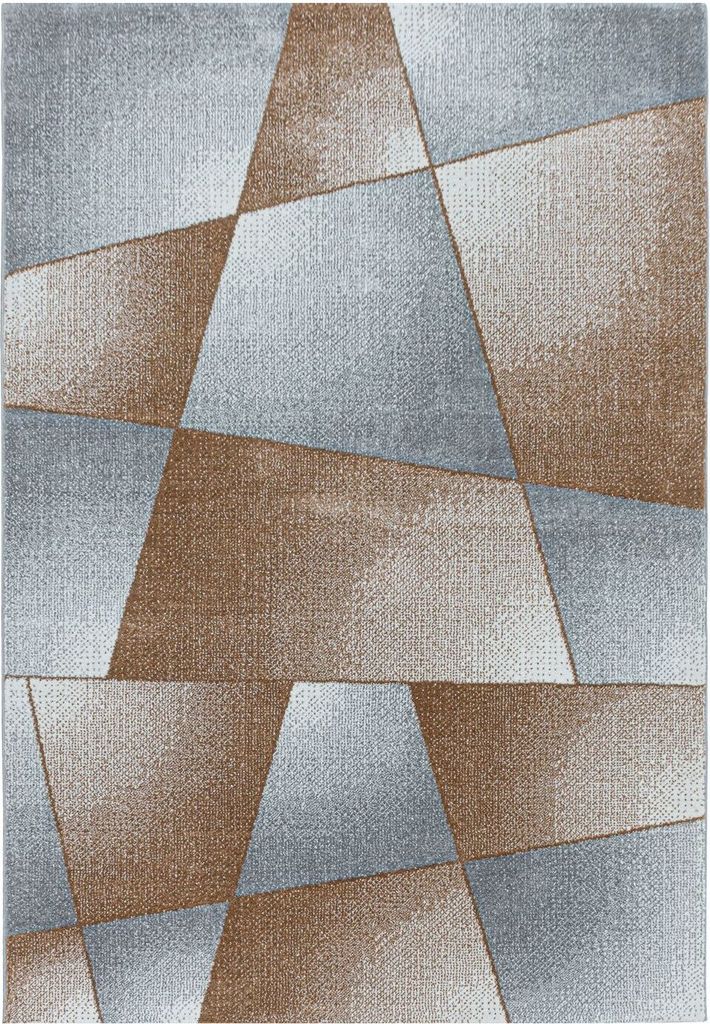 Kurzflor Teppich Roberto rechteckig, Farbe: Kupferfarbe, Größe:120x170 cm