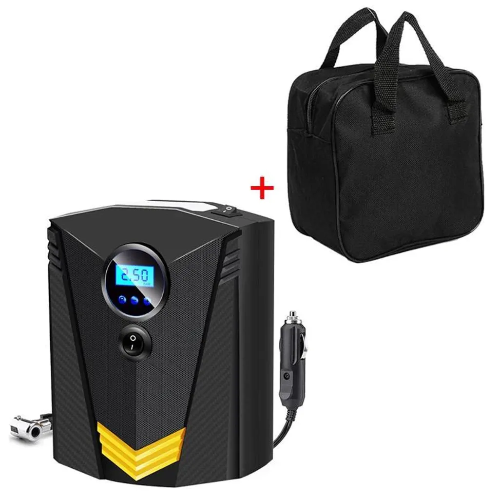 Compresseur d'air portable pour vélo et voiture avec kit de rangement