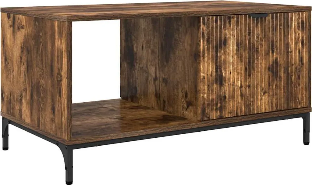 Tavolino da Salotto Rovere Fumé 90x49 cm vidaXL - Casa Accogliente