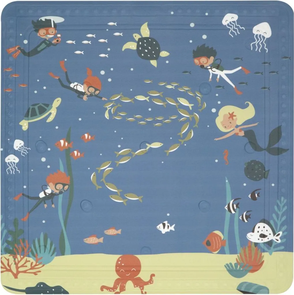 Tappetino Spirella Diver per Doccia - 55x55cm Antiscivolo Bambini