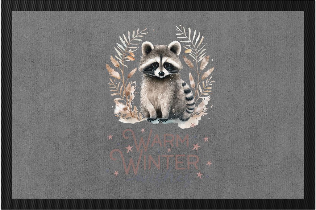 Warm winter wishes Fußmatte Weihnachten Dezember Advent Produktbild 