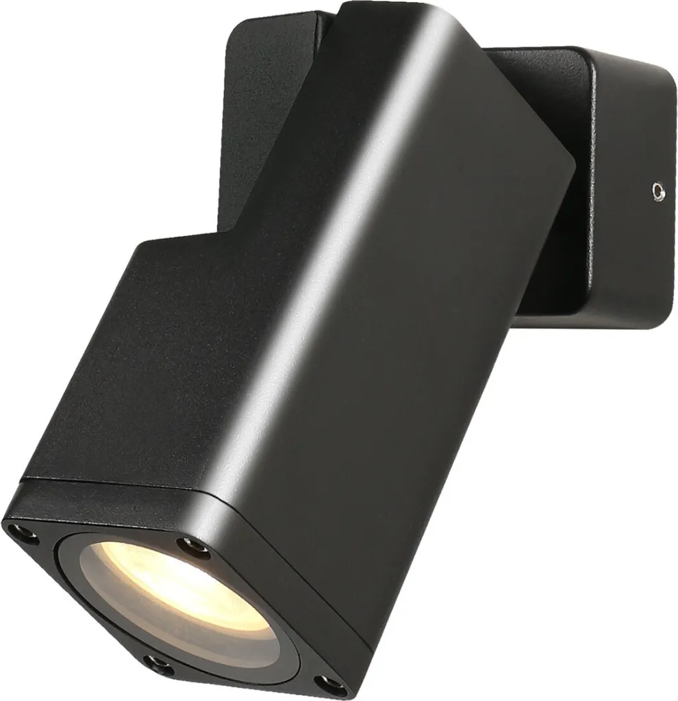 Applique Extérieure Anti-Corrosion Salvia IP65 Noire Alu pour Mur et Porche