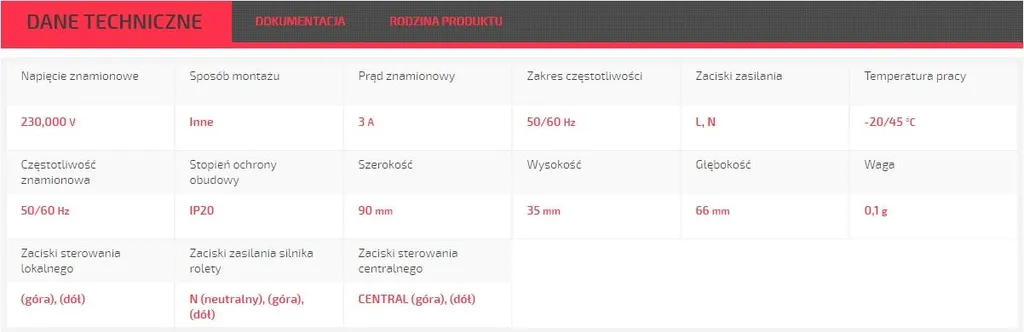 Commande de volets roulants SRM-11 Exta Zamel Modulaire 230V AC - 6