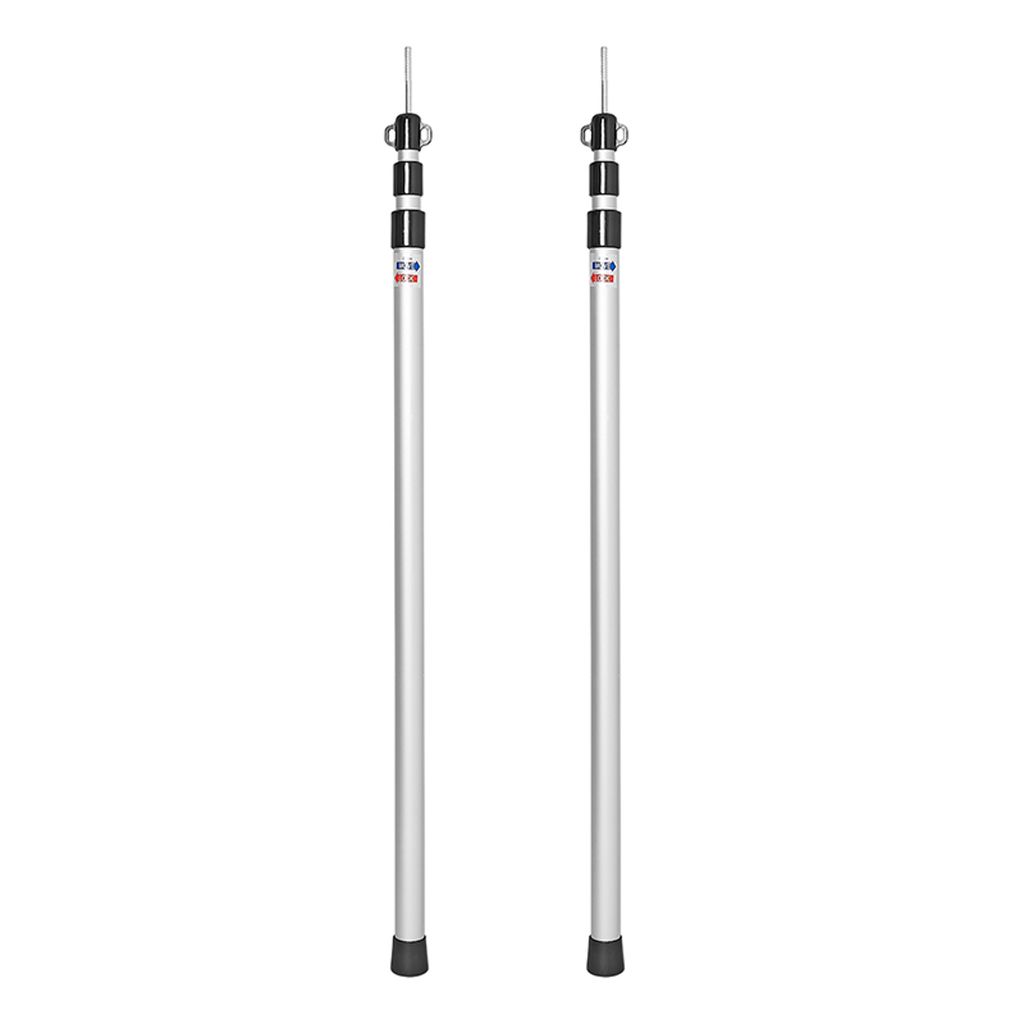 Poteau de tente télescopique 93-230cm - lot de 2 pièces Image du produit 