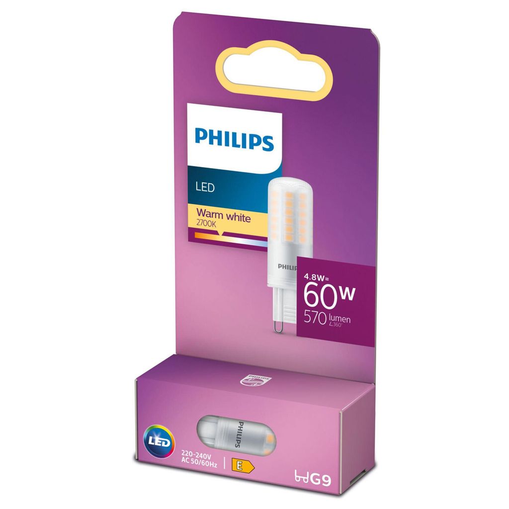 Philips 8718699774073, 4,8 W, 60 W, G9, 570 lm, 15000 h, Obrázok produktu 