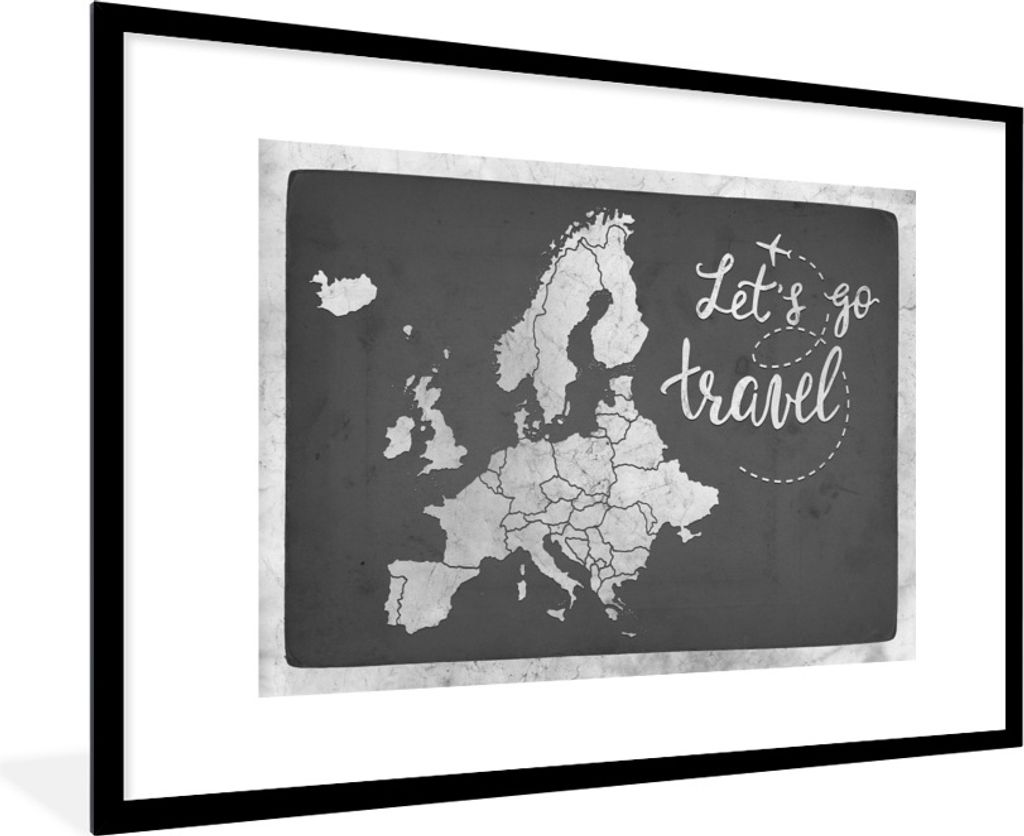 MuchoWow® Gerahmtes Poster Vintage Eurocard mit dem Text Produktbild 