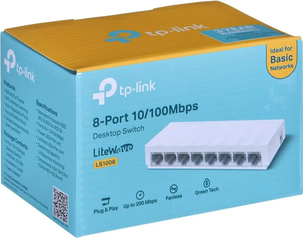 Switch Ethernet 8 Porte TP-Link LS1008 | Soluzione Rete Casa e Ufficio - 17