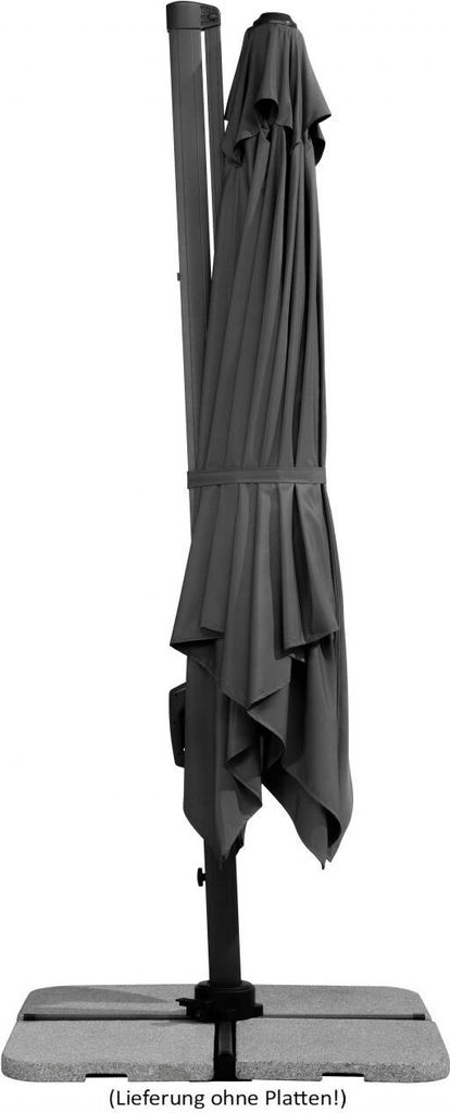 Schneider Sonnenschirm Rhodos Twist 300x300 cm anthrazit, Produktbild 15