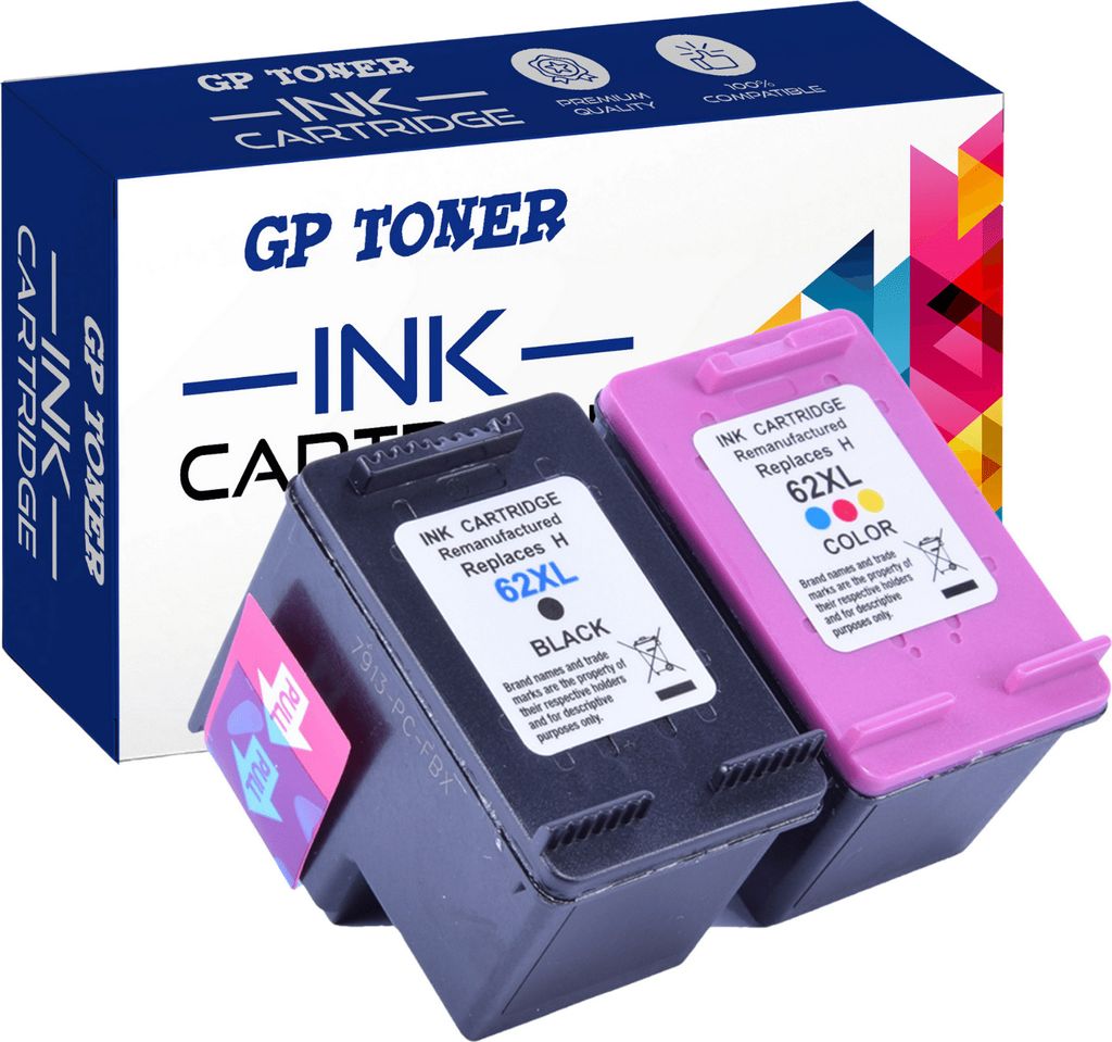 DRUCKER PATRONEN für HP 62-XL ENVY 5640 5644 5646 5660 7640 OfficeJet 200 250