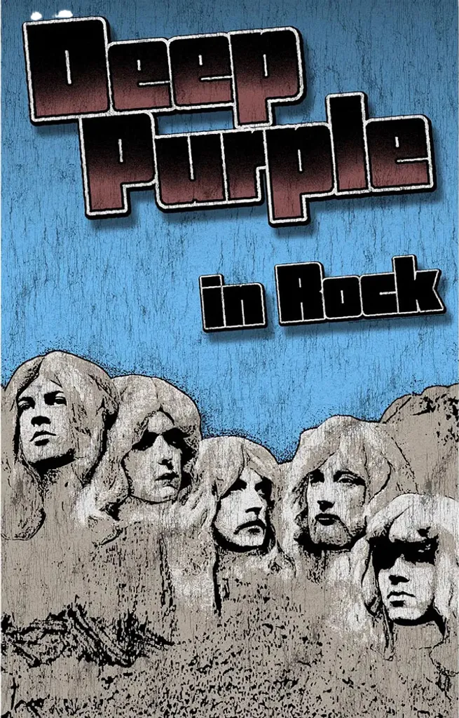 Décoration Murale Rock Deep Purple In Rock - Poster Tissu 106x70 cm