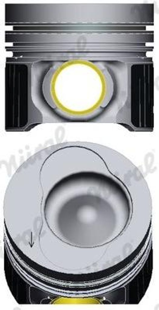 NÜRAL 87-421007-30 Kolben für VW CRAFTER 30-50 Kasten (2E) CRAFTER 30-35 Bus (2E) CRAFTER 30-50 Pritsche/Fahrgestell (2F)