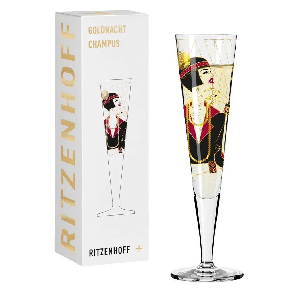 Bicchiere Champagne Goldnacht Samy Halim #27 - Lusso in Cristallo