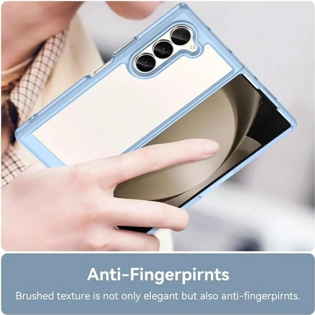 AICase Custodia Per Galaxy Z Fold 6 – Con Cavalletto, Protezione Schermo Integrata E Slot Rimovibile Per S Pen, Corpo 360°, Nero