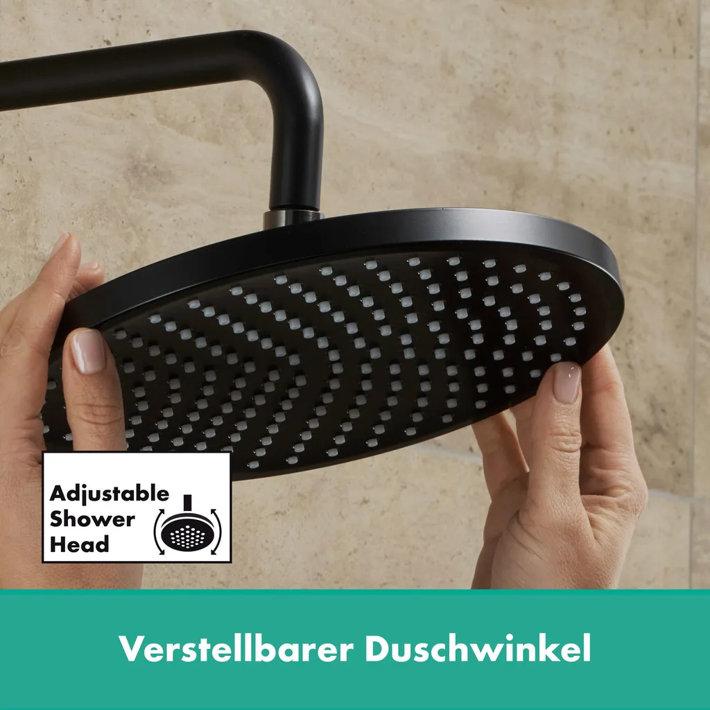 Soffione Doccia 205mm Hansgrohe Vernis Blend 26271670 Rain 1jet - 6