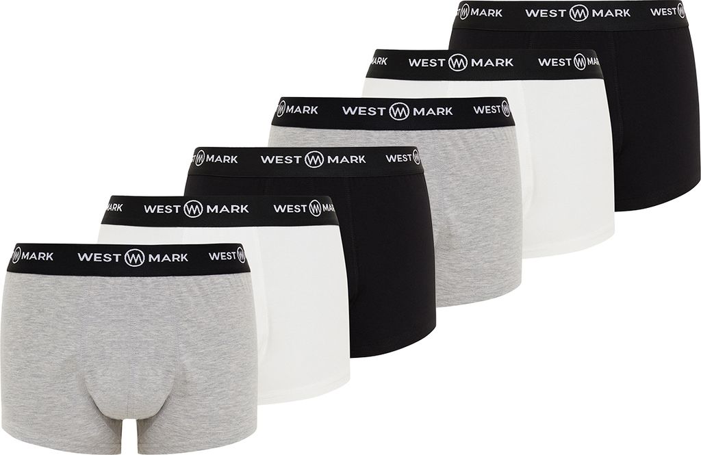 Westmark London 6er Pack Oscar Retro Short / Pant Im praktischen Mehrfach-Pack, Mit Logo-Gummibund, Passt sich angenehm dem Körper an