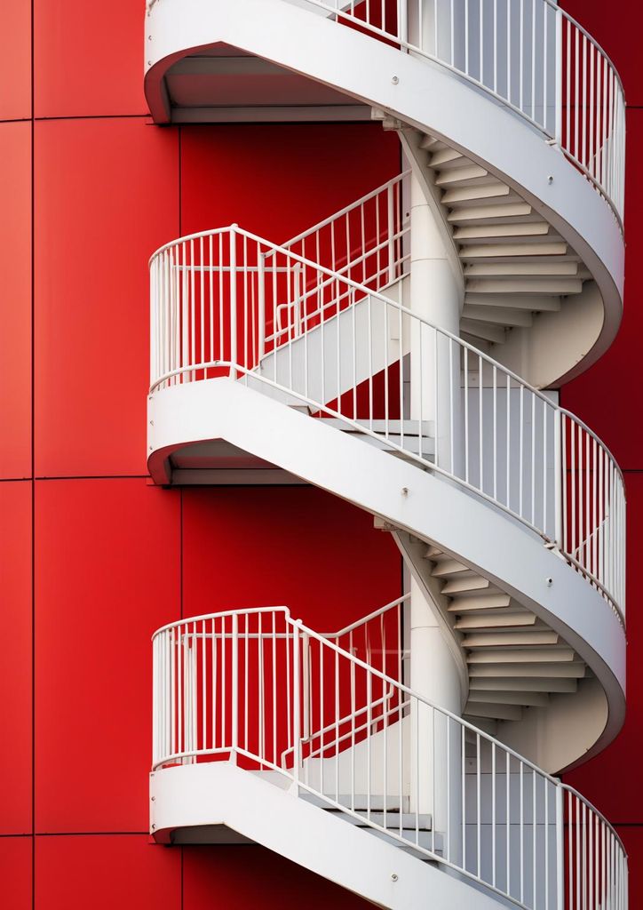 Plakat 21x29,7cm Treppen zum Himmel