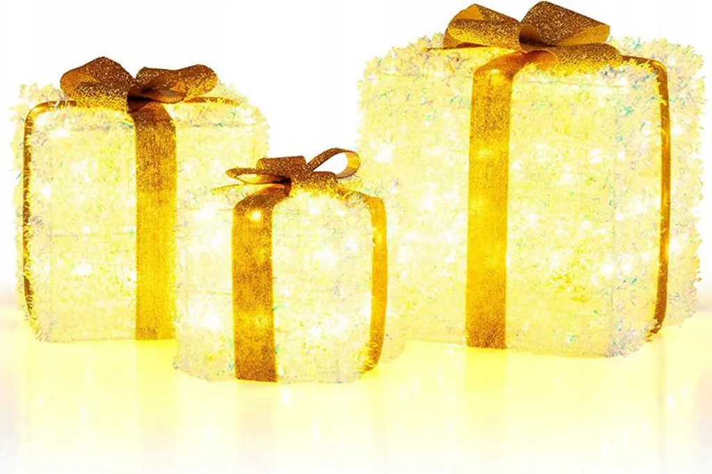 Boîtes cadeaux lumineuses CM25181DE - Pour décorer sans effort votre sapin