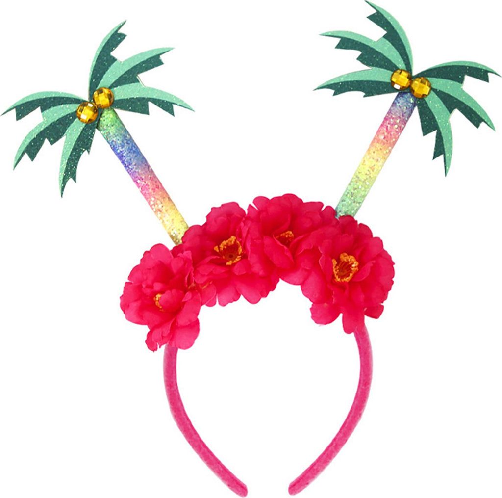 Hawaii-Party-Stirnband, Filz, Luau-Kopfbedeckung, Palmen-Flamingo-Ananas-Stirnbänder für Partygeschenke zum Thema Sommer und Strand