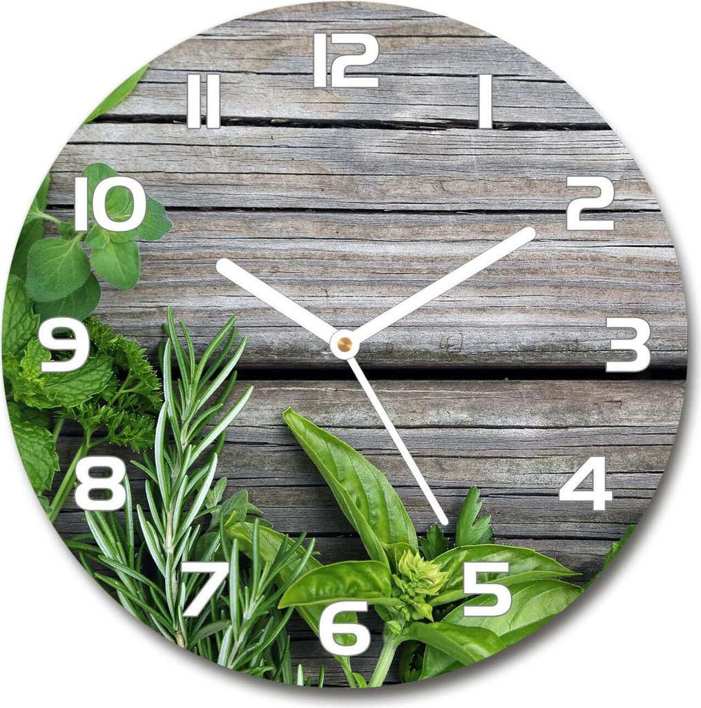 Wanduhr aus Glas 30fi Glasbild Glasuhr Gehärtetes Glas - Produktbild 