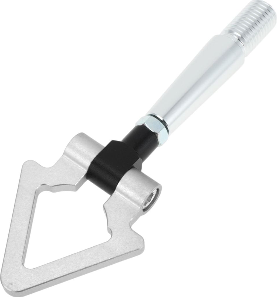 Front-/Heckdreieck Abschlepphaken, Stoßstange Schraubabschlepphaken für Mitsubishi Lancer EX Faltbarer Renntrailerhaken aus Aluminiumlegierung Si...
