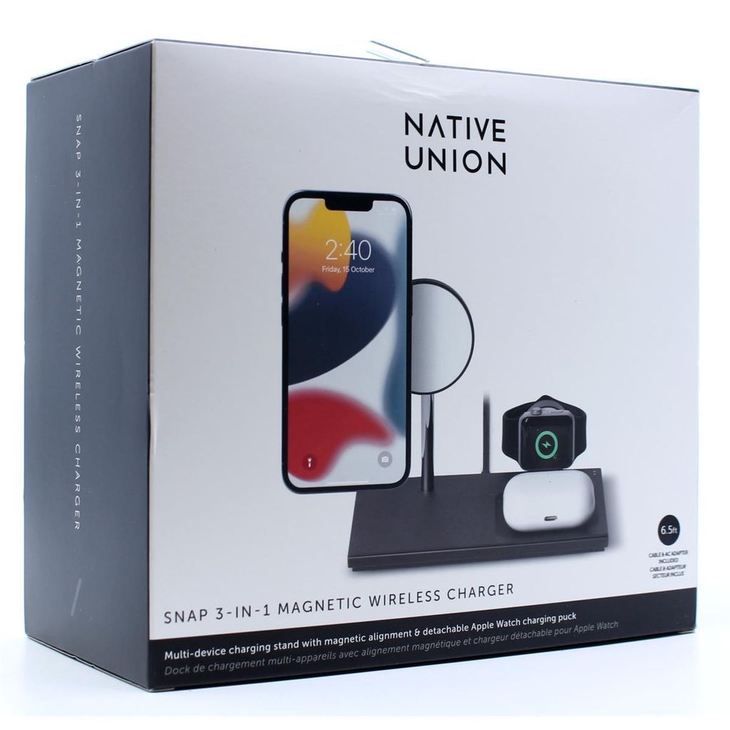 Native Union Snap Magnetic Wireless Charger MagSafe Charging for