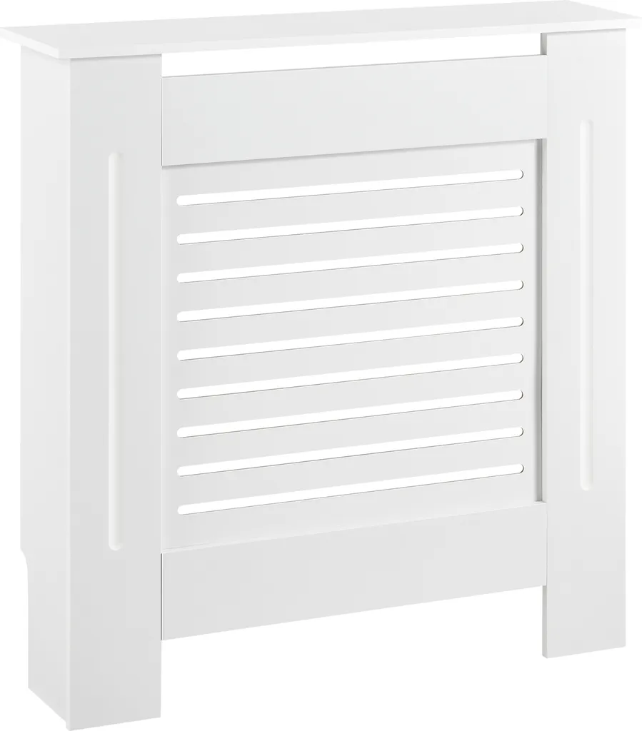 Cache-radiateur moderne 112 cm blanc - Habillage radiateur Charleston