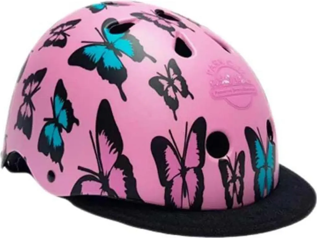 Casque de vélo enfant Park City Butterfly Rose - Taille 54-56 cm