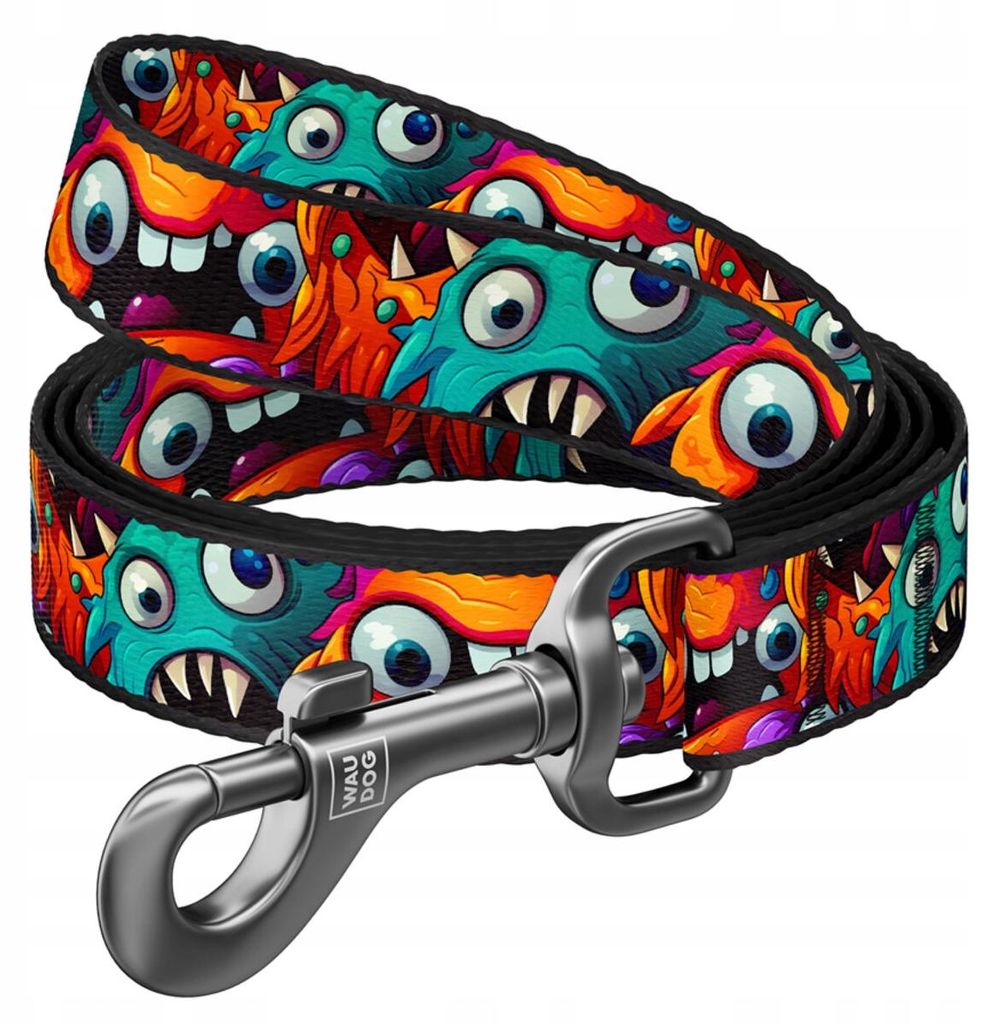 Waudog Hundeleine "Zahnige Monster" modisch robust Produktbild 