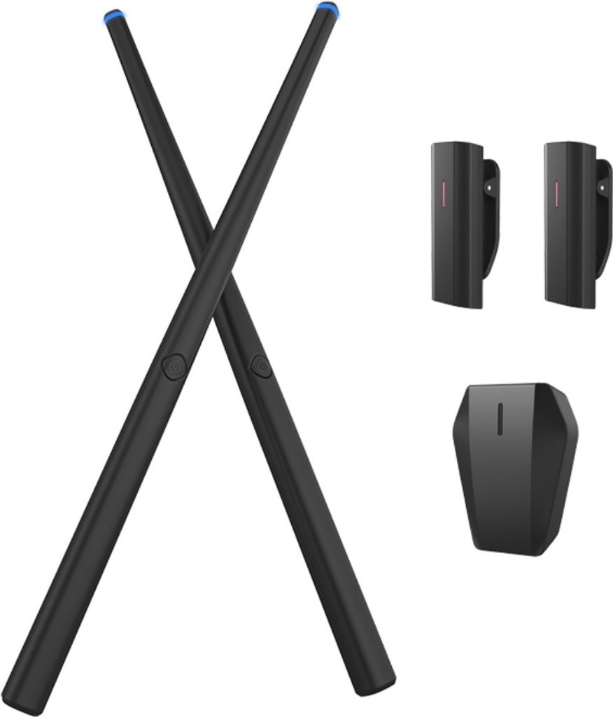 Schlagzeug somatosensorisches Schlagzeug 1 Set Somatosensory Virtual Drum Kit Air Drumsticks Musikinstrument fuer Home Studio Outdoor Camping