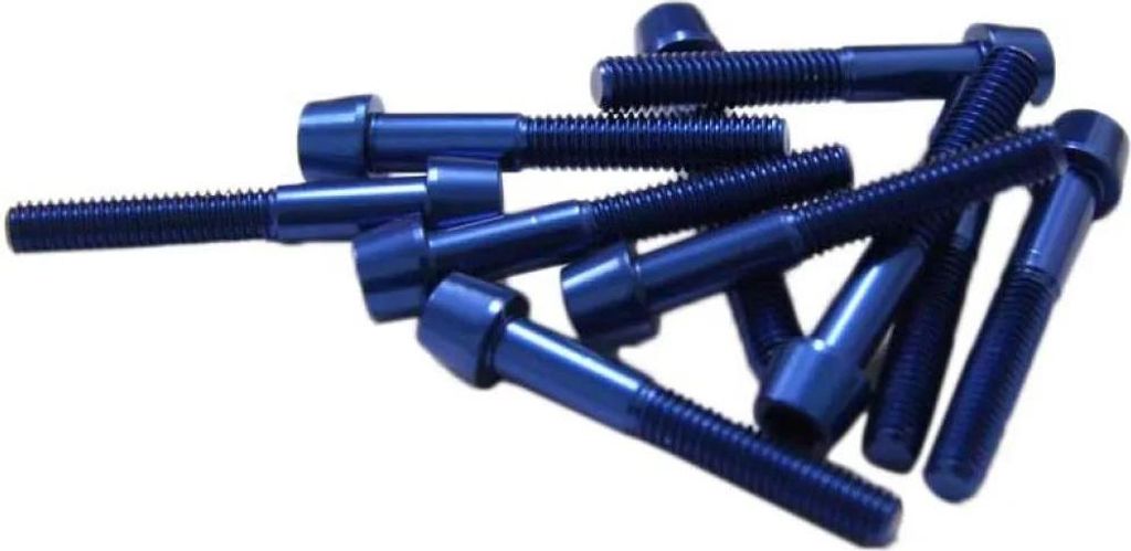 Msc Alu7075t6 Anodised Schraube 10 Einheiten Blau M6 x 40 mm Blau M6 x 40 mm