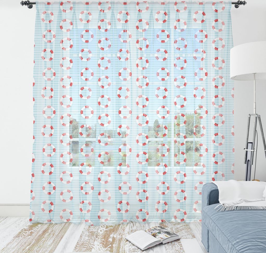 ABAKUHAUS Boje Wandteppich, Rettungsring Krise Sicherheit Rettungsweste Rettungsschwimmer Schutz Symbole, Wohnzimmer Schlafzimmer seidiges Satin Wa...