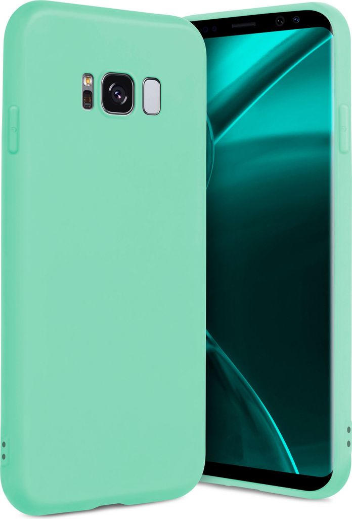 ONEFLOW Slim Case kompatibel mit Samsung Galaxy S8 - Hülle ultra dünn aus Silikon, Mint