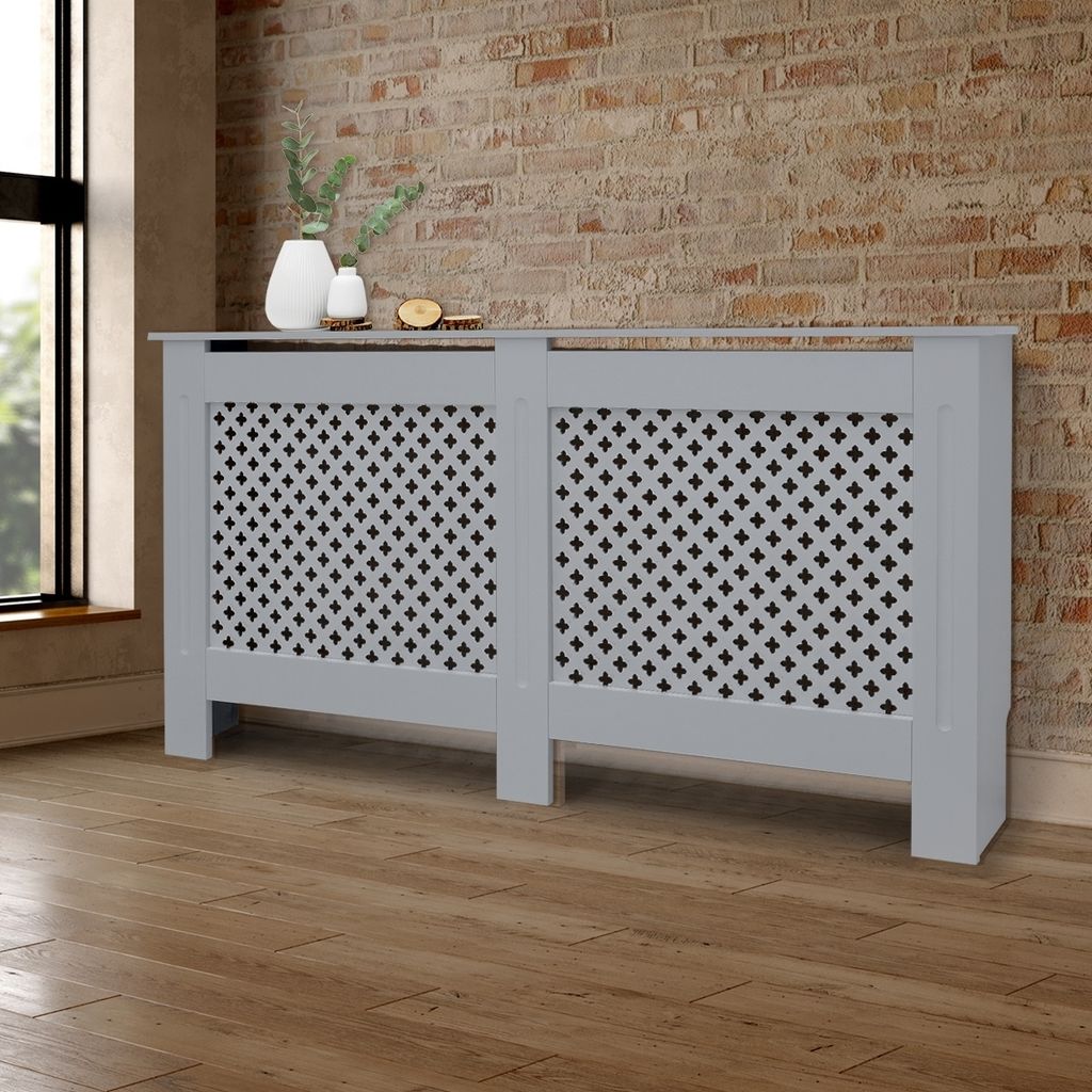 ML-Design Heizkörperverkleidung mit Wabenmuster 152x19x82 Produktbild 