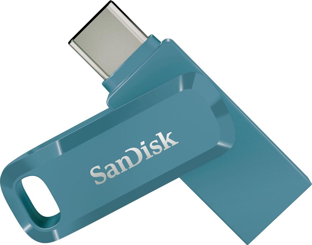 SanDisk Ultra Dual Drive Go USB 256GB - 256GB, USB Type-A / USB Type-C, 3.2 Gen 1 (3.1 Gen 1), 400 MB/s, Drehring, Blau | SDDDC3-256G-G46NBB