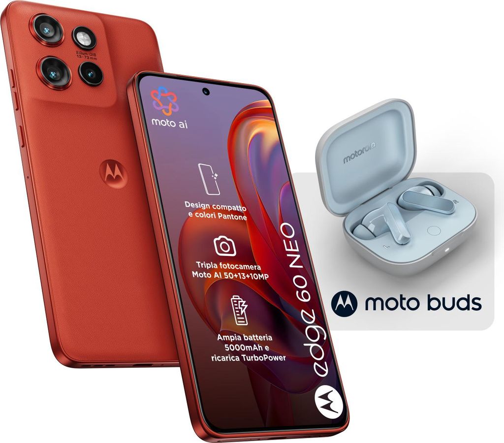 Motorola-Kante 60 Neo 8 + 256 GB 6.36 "5g Pant.Poinciana + Produktbild 