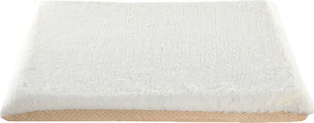 Lot de 2 coussins de chaise à mémoire de forme beige 40x40 antidérapants