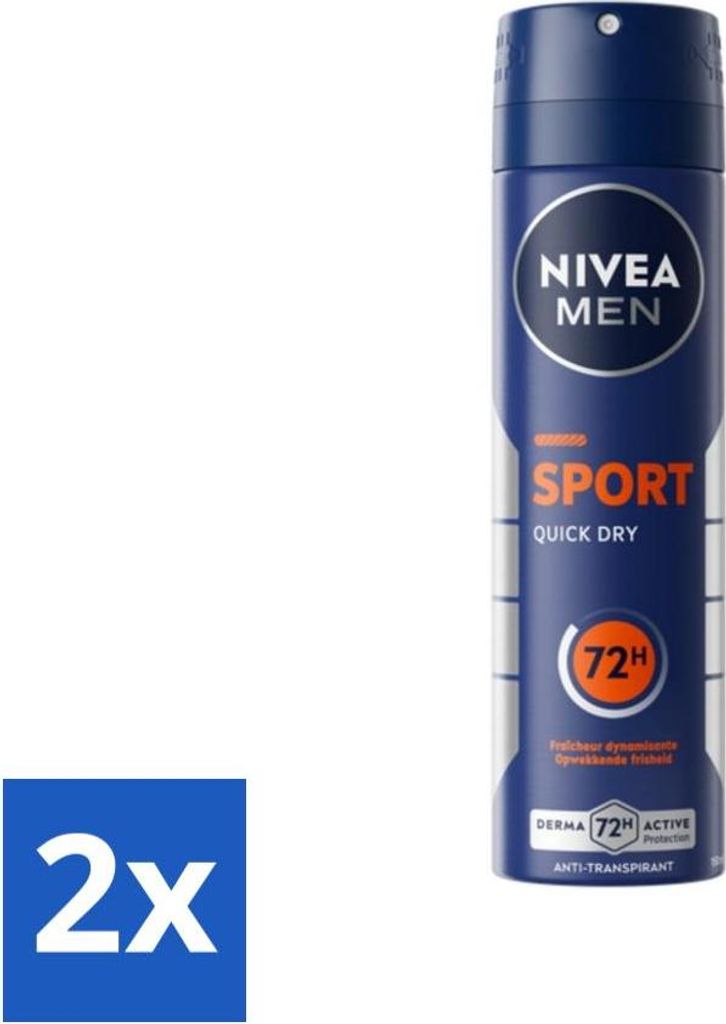 NIVEA Men Deodorant Spray Sport 150 ml - Vorteilspack - 2 Stücke