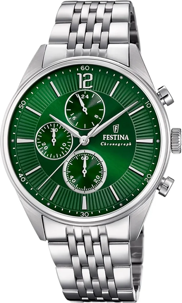 Orologio Festina F20285-8 Argento | Cronografo Uomo in Acciaio Inox