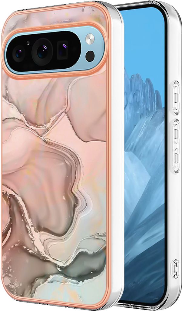 Hülle für Google Pixel 10 Muster TPU Silikon Stoßdämpfer Bumper Schutzhülle Beige