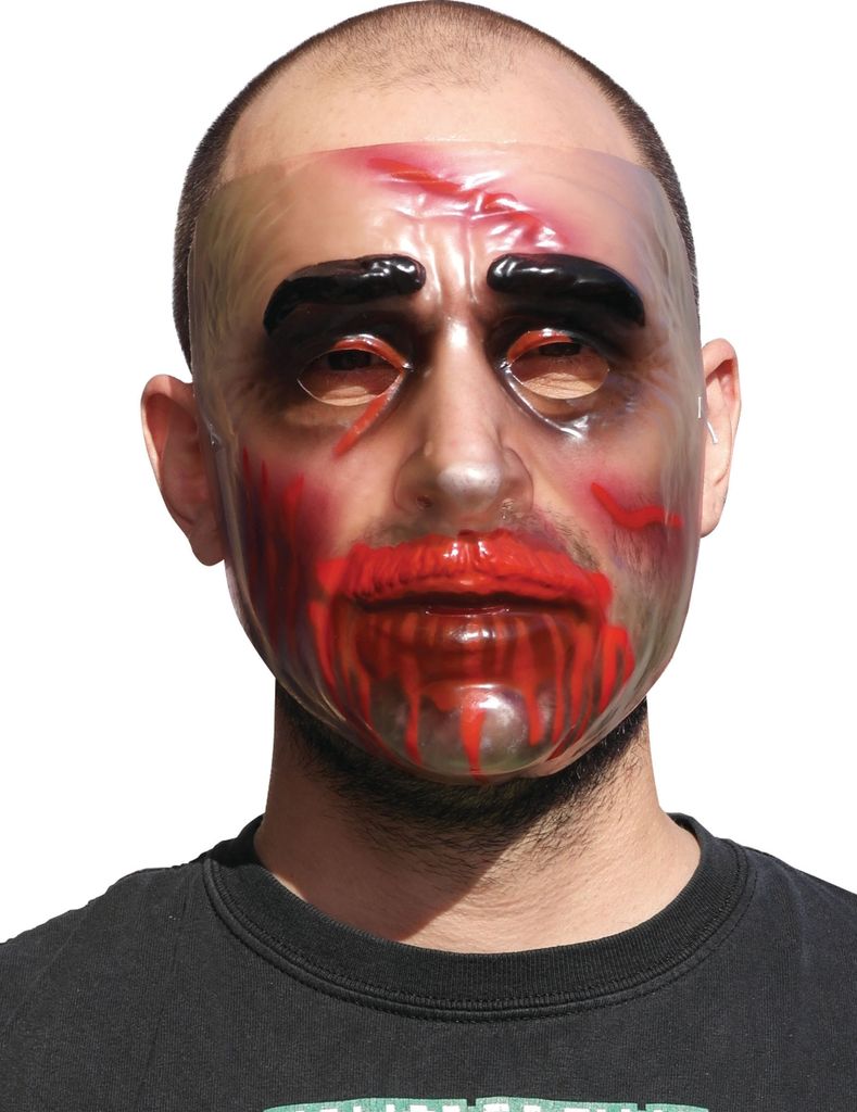 Kannibale Halloween-Maske transparent - Einheitsgröße Produktbild 