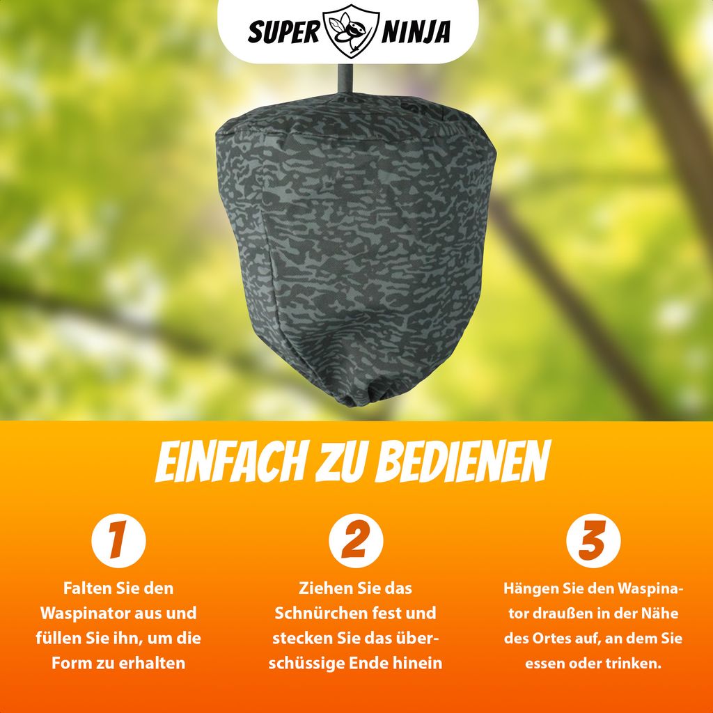 Waspinator Wespenschutz, 2 Stücke, Wetterbeständiges Produktbild 4