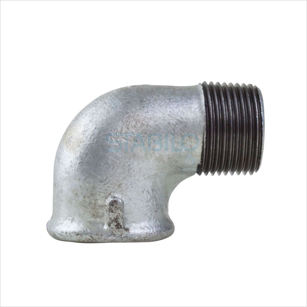 Temperguss Rohr Winkel 1 1/2 3/2 Zoll 90 Grad IG/AG Rohrwinkel DN40 Fitting