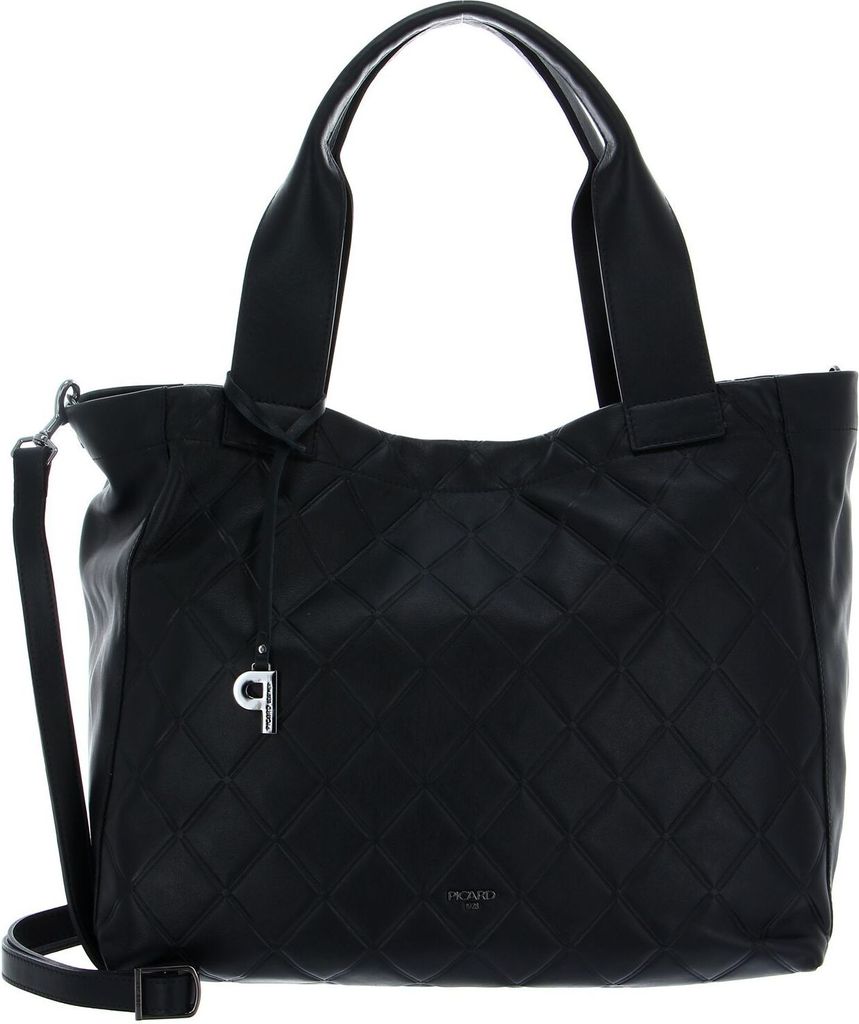 PICARD Leder Schultertasche Umhängetasche Voila Hobo Bag Black schwarz