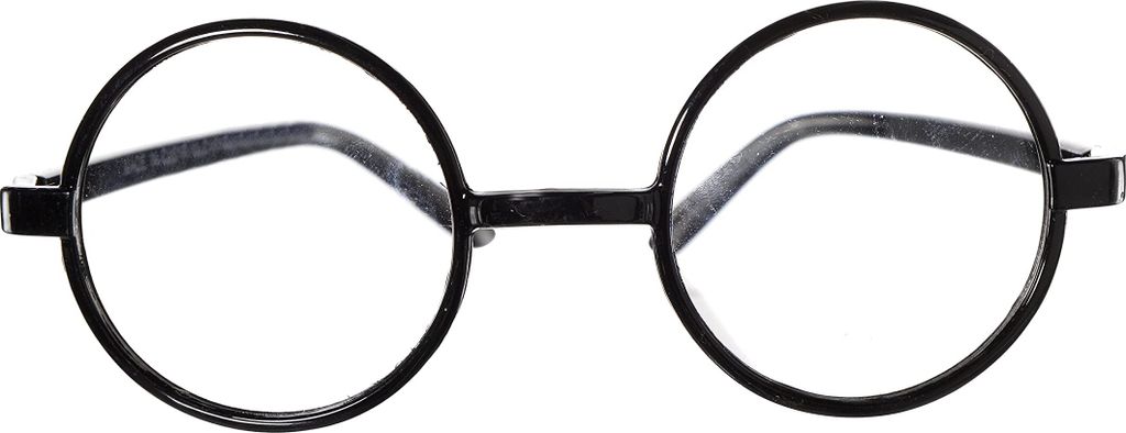 Harry Potter Brille schwarz mit runden Gläsern Produktbild 
