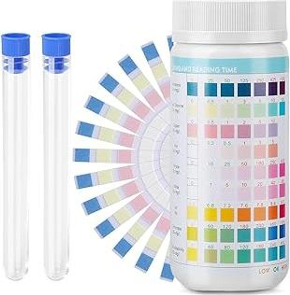 9 In 1 Aquarium Teststreifen, 200 Streifen Aquarium Test,Aquarium Wassertest Aquarium Teststreifen für Aquarien Aquarium Zubehör zur Messung von ...