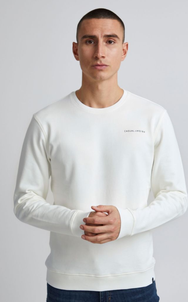 CASUAL FRIDAY CFSeverin Herren Sweatshirt Pullover Pulli mit Rundhalsausschnitt aus 100% Baumwolle